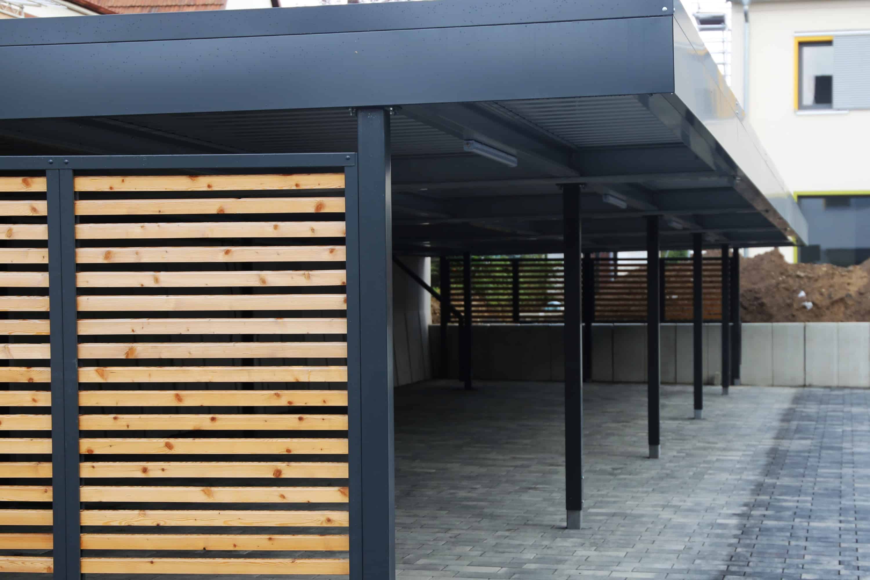 dubbele carport hout