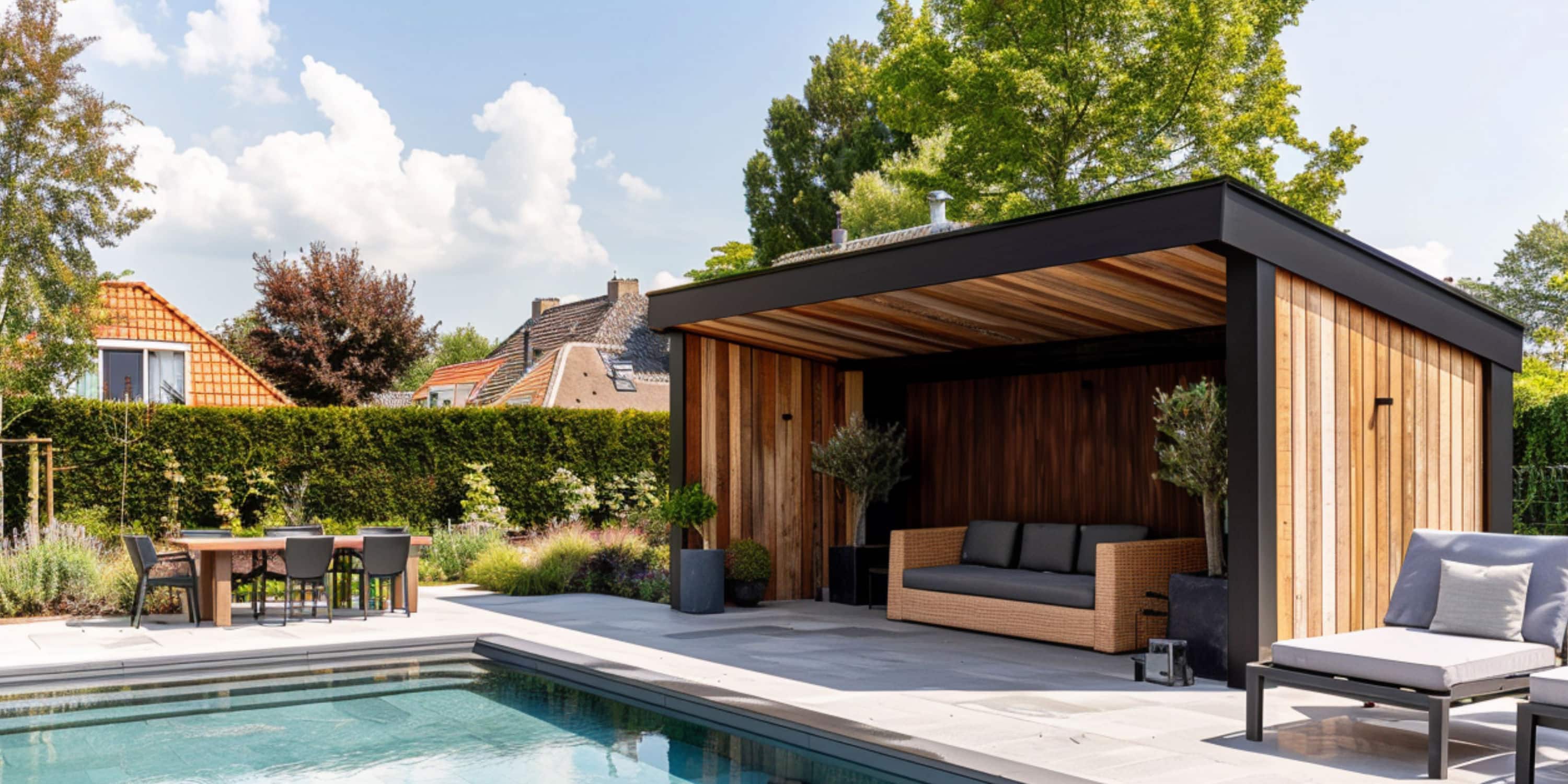 poolhouse hout